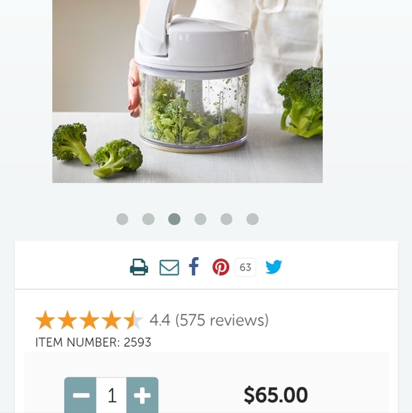 Pampered Chef Kitchen Pampered Chef Manual Food Processor With